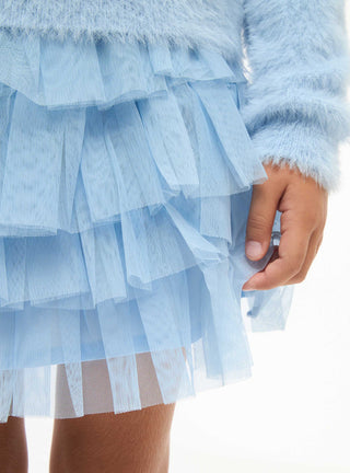 Gonna a balze in tulle