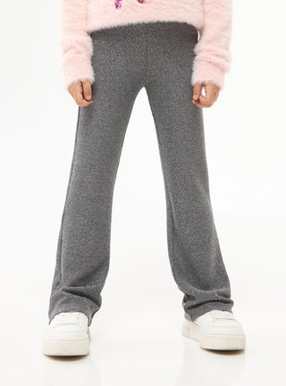 Glitzernde ausgestellte Leggings