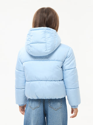 Giacca invernale imbottita puffy tinta unita