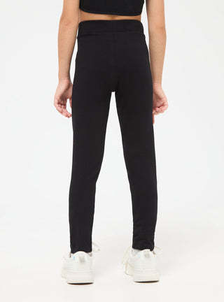 Leggings vita alta in tessuto pesante