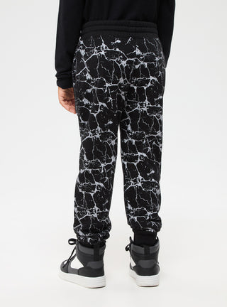 Pantaloni tuta effetto marmorizzato