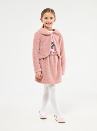 Gonna mini effetto pelo