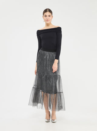 Body elasticizzato con spalle scoperte