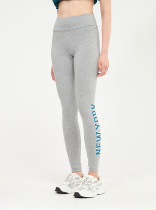Leggings lungo vita alta con scritta