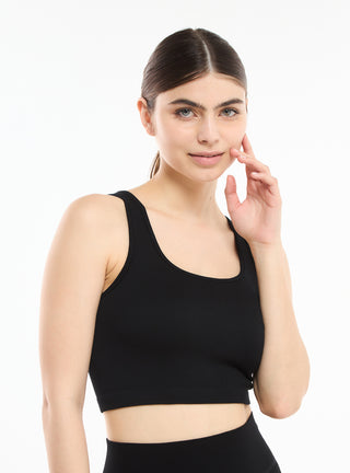 Bra top in seamless tinta unita