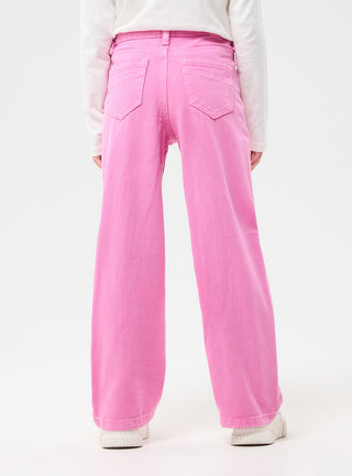 Pantaloni wide leg con strappi