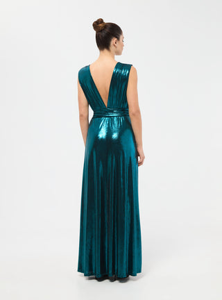 Langes laminiertes Kleid