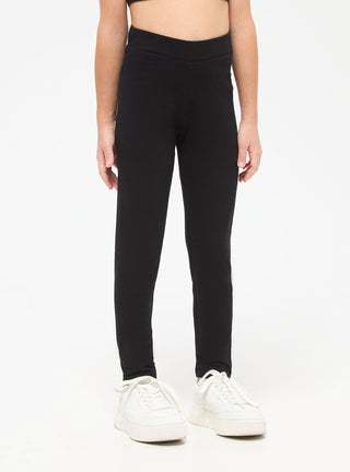 Leggings vita alta in tessuto pesante