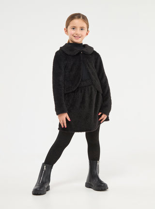 Gonna mini effetto pelo