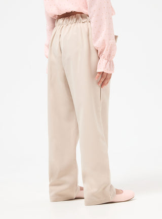 Pantaloni wide leg con fiocco