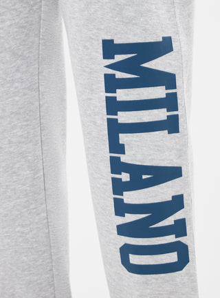 Pantaloni tuta vita alta stampa college