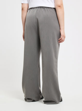 Pantaloni wide leg melange