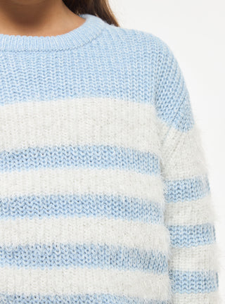 Maglia girocollo a righe