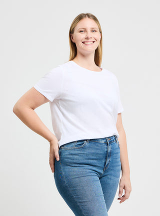 T-shirt girocollo tinta unita