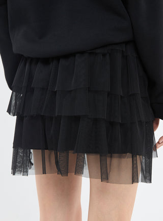 Gonna  a balze in tulle