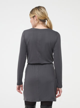 Vestito girocollo con cintura