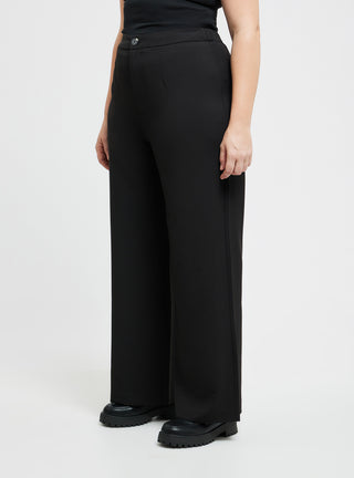 Pantaloni wide leg tinta unita