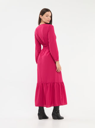 Vestito lungo incrociato