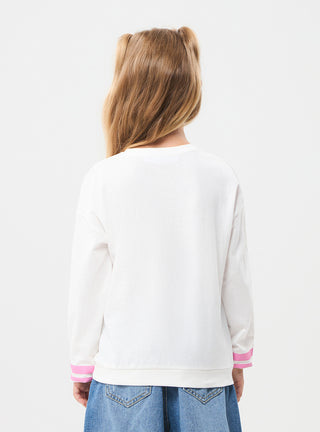 T-shirt con stampa college