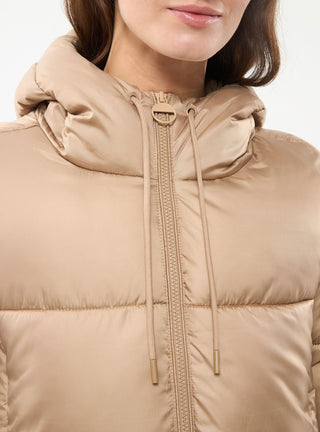 Giacca invernale imbottita puff con cappuccio