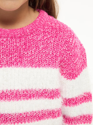 Maglia girocollo a righe