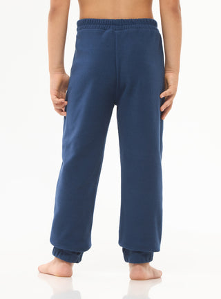 Pantaloni tuta in pile tinta unita