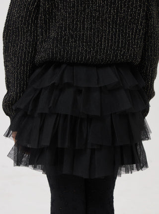 Gonna a balze in tulle