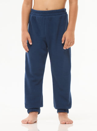 Pantaloni tuta in pile tinta unita