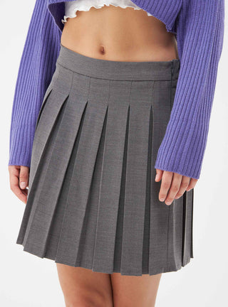 Minigonna skater tinta unita