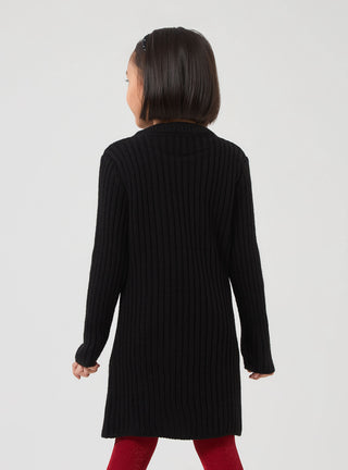 Vestito in maglia a costine con dettaglio bottoni