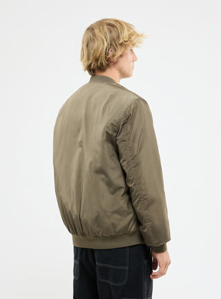 Bomber in nylon con tasca sulla manica
