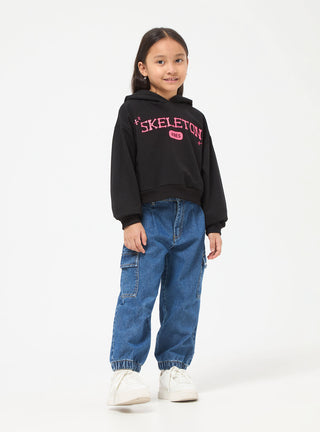 Skelett-Kapuzenpullover