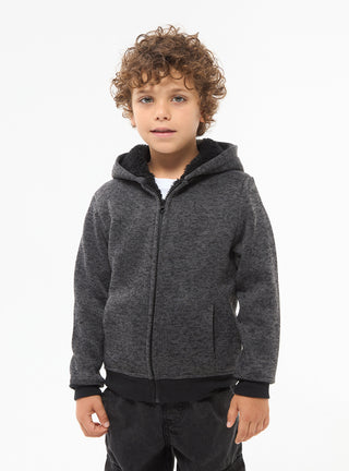 Maglia con cappuccio Giacca invernale imbottita con sherpa