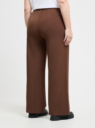 Pantaloni wide leg tinta unita