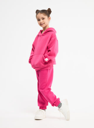 Pantaloni tuta in tessuto pesante tinta unita