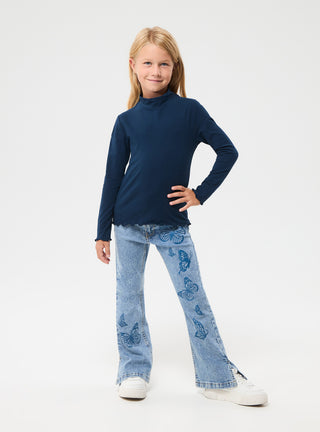 T-shirt a lupetto tinta unita