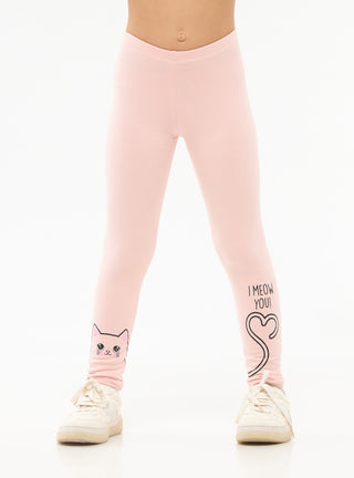 Leggings lungo stampa gatto