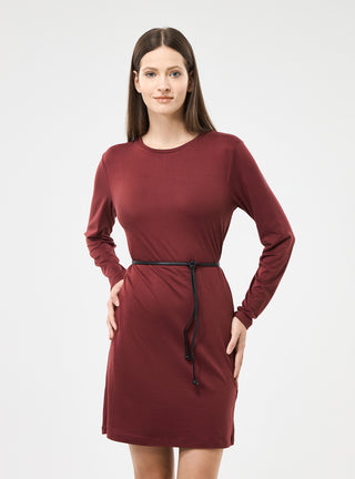 Vestito girocollo con cintura