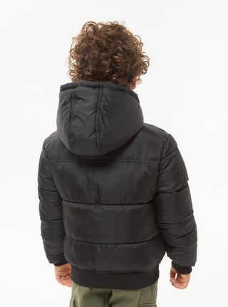 Giacca invernale imbottita puffy tinta unita