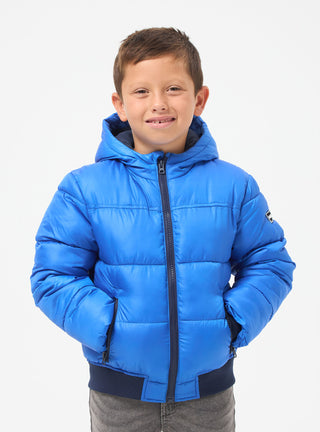 Giacca invernale imbottita puffy tinta unita