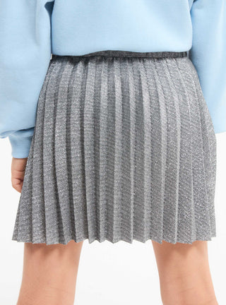 Gonna plissettata luccicante