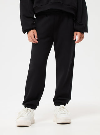 Pantaloni tuta in tessuto pesante tinta unita