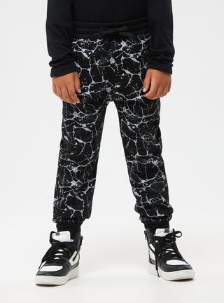 Pantaloni tuta effetto marmorizzato