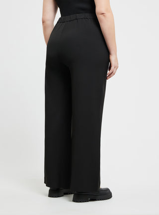 Pantaloni wide leg tinta unita