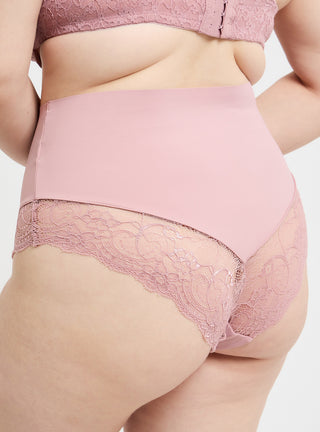 Slip culotte vita alta in pizzo
