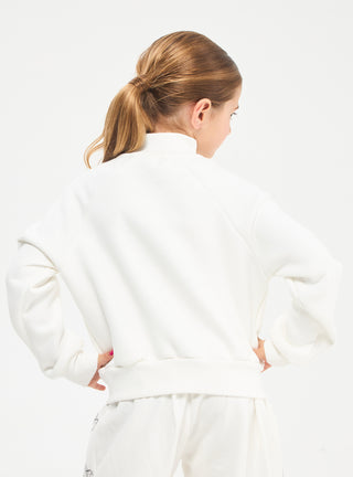 Felpa con collo alto e zip