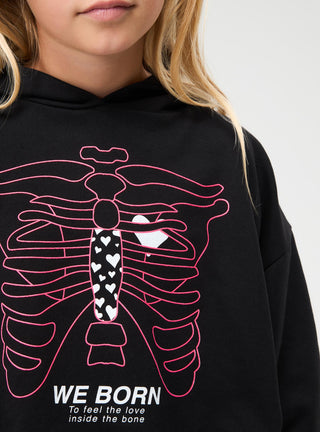 Sweatshirt mit Skelett-Print