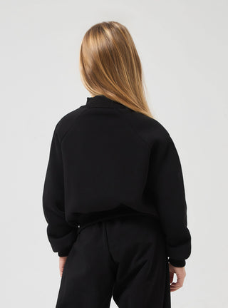 Felpa con collo alto e zip