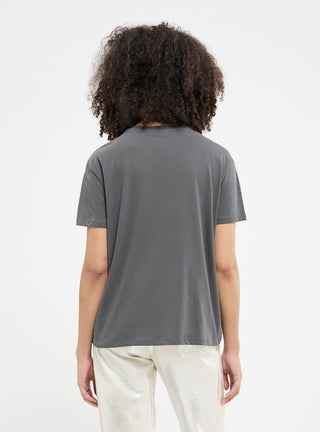 T-shirt girocollo con strass