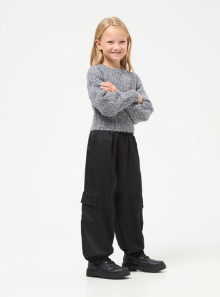 Pantaloni cargo in raso